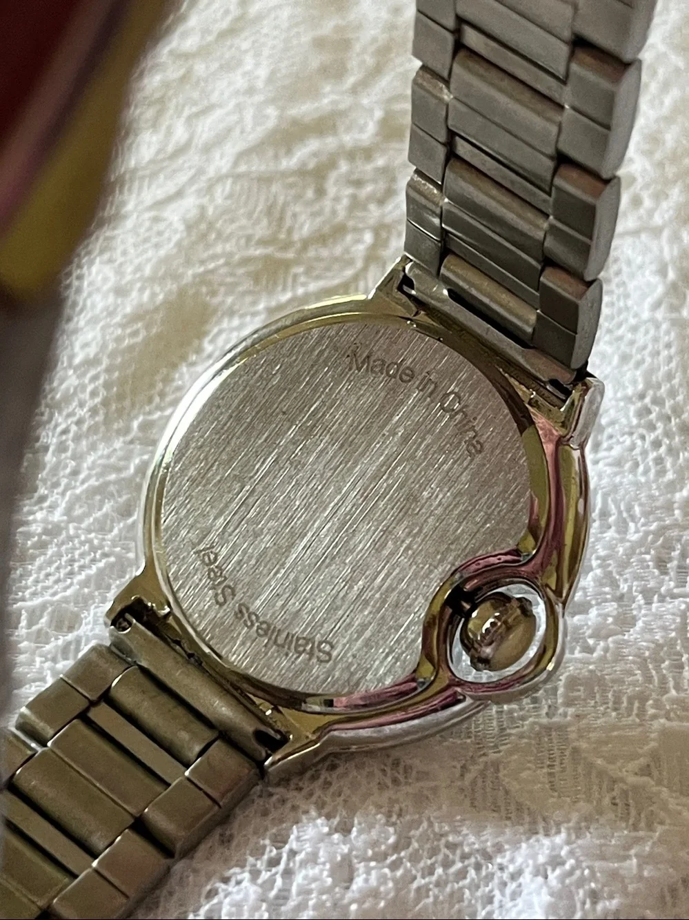 Adesso Silver-Tone Roman Numeral Bracelet Watch